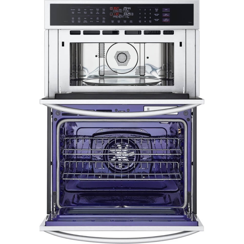 LG WCEP6427F 30 inch Stainless Steel Electric Wall Oven and Microwave