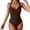 Coffee, variant on Women's Ruched Tankini Swimsuits V Neck Wrap Tie Back One Pieces Bathing Suit Tummy Control Swimwear