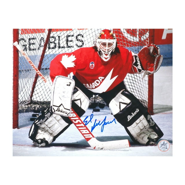 Ed Belfour Signé Équipe Canada Canada Cup Tournoi Photo 8x10