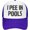Purple, variant on I Pee in Pool Funny Swimming Trucker Hat Women Mesh Baseball Cap Cowboy Hat Men Dad Hat AdjustableHat Black