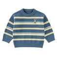 thumbnail image 3 of Esaierr 1-8Y Boys Girls Fall Winter Sweater Jackets for Toddler Kids Pullover Knitwear Sweater child Stripes Jumper Sweaters Tops, 3 of 8