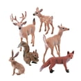 thumbnail image 4 of 6 figuras de animales Soledad esculturas coleccionables PVC zorro ardilla conejo ciervo cervatillo, 4 of 10