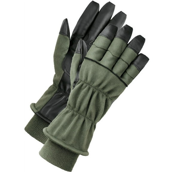 HAU-15/P Nomex Leather Flyers Gloves, OD
