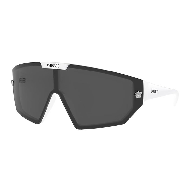 Versace VE 4461 Unisex Shield Sunglasses with White Plastic  display picture 3