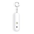 thumbnail image 2 of Alarma de seguridad Bolsillo LED Linterna Alerta de emergencia Botón de emergencia Travel Seniors Protección personal Dispositivo de ruido Funciona Blanco seitruly HA011597-02B, 2 of 7