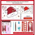 thumbnail image 2 of Christmas Hat DIY Making Kit. Paper Quilling Set F07M3-6-Hat, 2 of 2