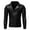 Black, variant on XFLWAM Men's PU Leather Jacket Causal Belted Faux Leather Motorcycle Jacket Zipper Biker Coat Black M