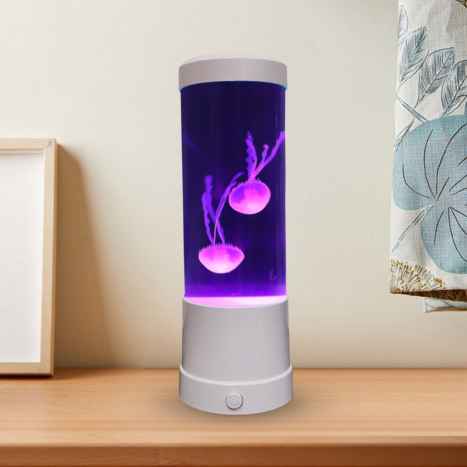 LED Jellyfish Lamp Electric Aquarium Night Light with 7 Color Settings