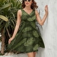 thumbnail image 3 of Christmas Green Mountain Dress Fashion Beach Long Dresses Female Party Printed Sundress, 3 of 7