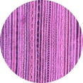 thumbnail image 1 of Ahgly Company Indoor Round Abstract Purple Modern Area Rugs, 6' Round, 1 of 4