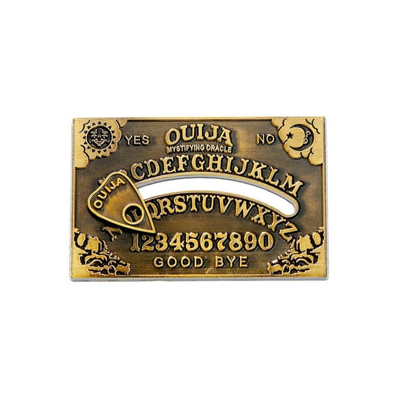 HEMLBOYW Unique Metal Badge Ouijas Board Brooch Stylish Lapel Pin Metal Emblems Accessory for Music Lovers Divination Jewelry
