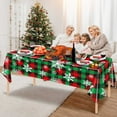 thumbnail image 6 of Clearance!XEOVHV Christmas Snowflake Plastic Party Tablecloth Decorations,Red and White Snowflake Xmas Disposable Table Cover for Winter Christmas Holiday Supplies,54x108 inch, 6 of 9