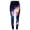 Dark blue, variant on Womens Yoga Pants Fashion High Waisted Stretch Printed Workout Yoga Leggings for Women