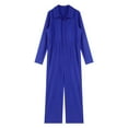 thumbnail image 4 of Aiihoo Women's Mechanic Work Utility Coveralls Dungarees Flight Suit Jumpsuit Blue M, 4 of 7