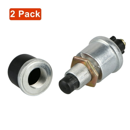 2-pack 20A 12V Waterproof SPST Car Boat Track Power Switch Push Button Engine