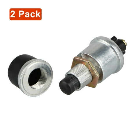 Engine Starter Switch - 2-pack 20A 12V Waterproof SPST Car Boat Track Power Switch Push Button Engine Starter