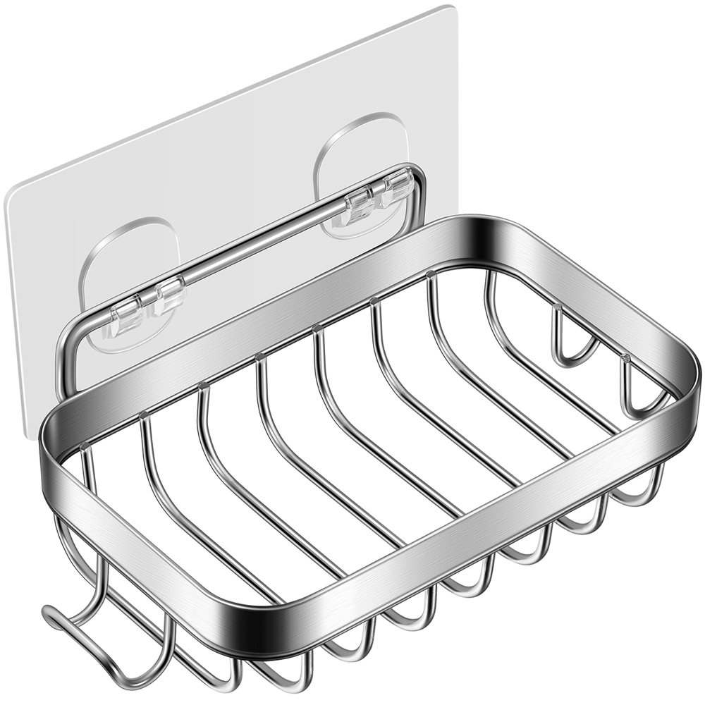 Soap Holder 304 Stainless Steel Rustproof Sponge Tray Soap Storage Rack