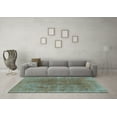 thumbnail image 3 of Ahgly Company Indoor Rectangle Abstract Light Blue Modern Area Rugs, 7' x 10', 3 of 4