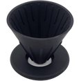 thumbnail image 1 of Soporte para filtro de café de silicona: soporte para hacer café sin cafetera mientras viaja o en casa (negro), 1 of 5