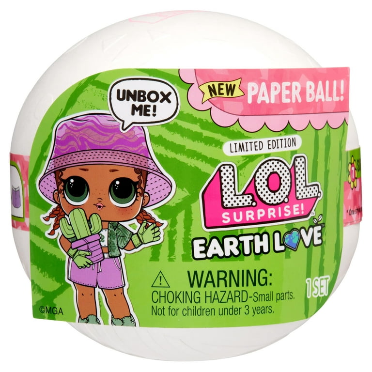 LOL Surprise Earth Love Grow Grrrl Doll with 7 Surprises, Earth Day Doll,  Accessories, Limited Edition Doll, Collectible Doll, Paper Packaging