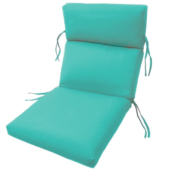 SUNBRELLA OUTDOOR CHANNELED CHAIR CUSHIONS 22W x 44L x 3H Hinge at 24" in ARUBA by Comfort Classics Inc.