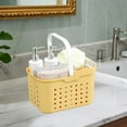 thumbnail image 4 of Bathroom Organizer，Portable Shower Caddy with Handle, Plastic Shower Caddy Dorm with Holes, Clean Organizer Basket for Bathroom, College, Dorm Room Essentials, 4 of 6