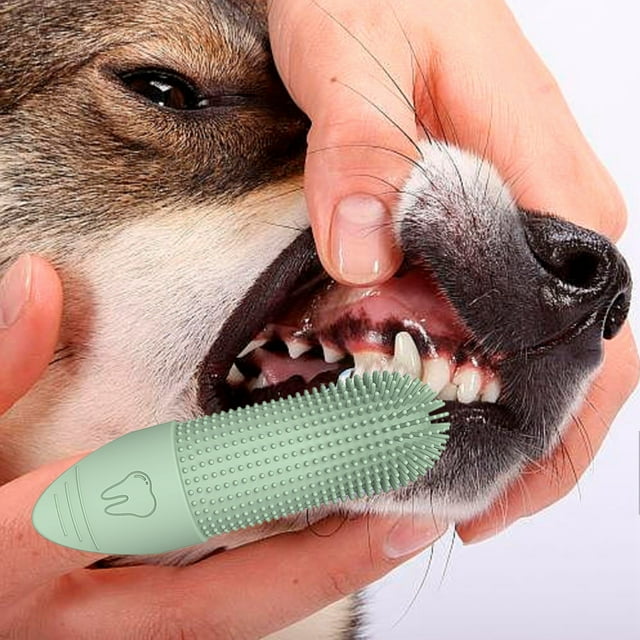 Revolutionary Pet Finger Toothbrush for Dogs Easy Teeth Cleaning and Care with Comfort Fit Finger Sleeve Hygiene Solution
