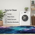 thumbnail image 3 of 2x3 Rug, Galaxy Door Mat Washable Non Slip Soft for Entryway, Outer Space Nebula Rug, Universe Carpet, Galaxy Home Decor & Gifts, 3 of 7