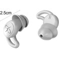 thumbnail image 5 of 1 par de tapones para los oídos, tapones para los oídos de silicona para cancelar el ruido del sueño, tapones para los oídos de protección auditiva lavables y reutilizables para el trabajo,B, 5 of 5