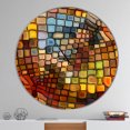 thumbnail image 2 of Designart « Rêver de Vitrail » Horloge Murale Moderne, 2 of 2