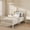Linen White, variant on Jenny Lind Twin Bed, Walnut