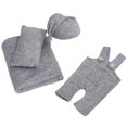 thumbnail image 1 of Accesorios de fotografía Yotijar para disfraz de bebé mensual gris, 1 of 5