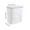 White, variant on Home Use Flip Top Trash Can, Space-Saving Slim Garbage Bin for Kitchen, Bathroom, Office & Narrow Spaces with Convenient Clamp Style Lid