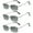 3 Pairs of Silver, variant on 3 Pairs of Men Memory Titanium Alloy Bifocal Reading Glasses 1.50 Tinted Gray Sunglasses Half Rimless Flexible Readers +1.50 Strength