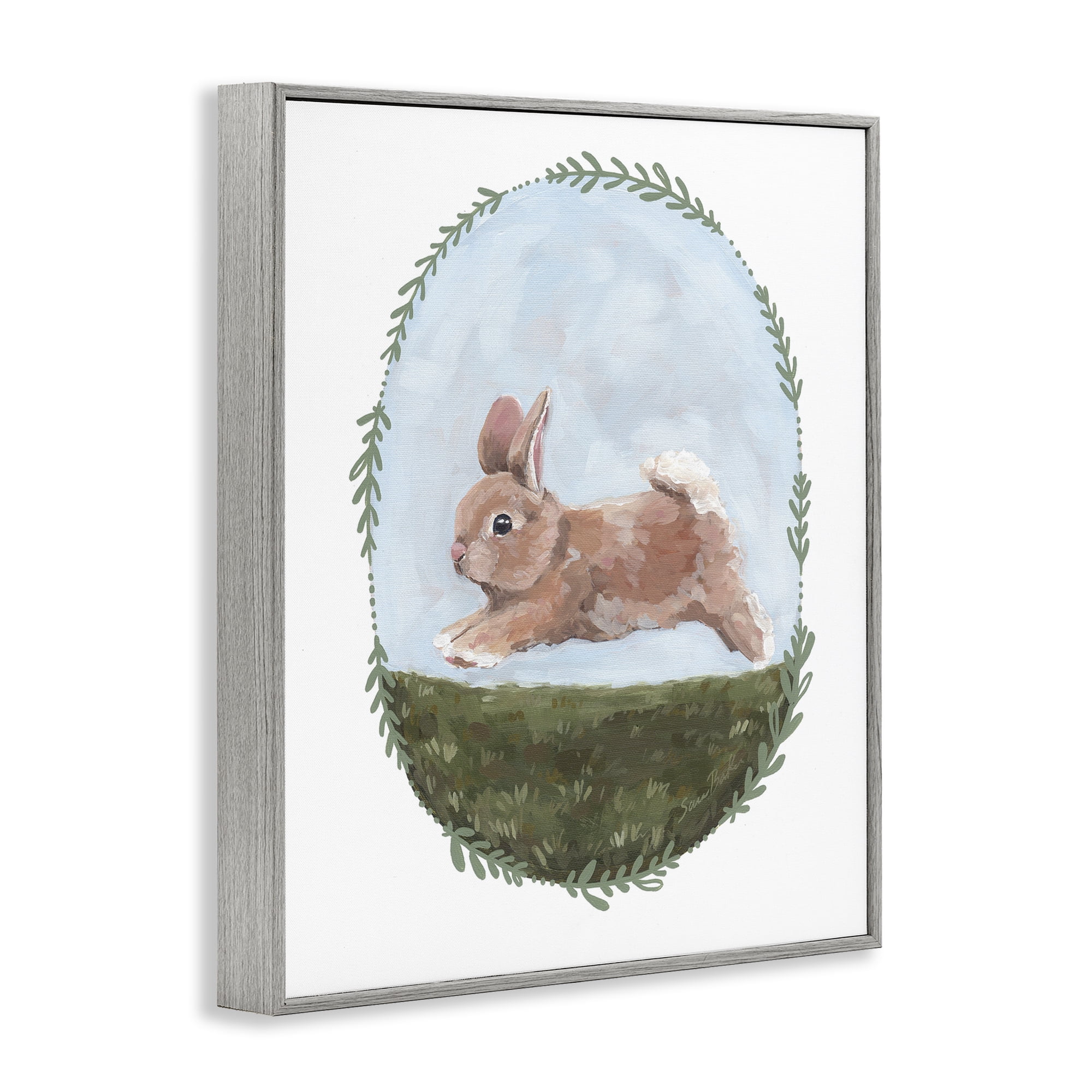 Stupell Industries The Goodness of Spring Gray Framed Giclee Art, design by Sara Baker