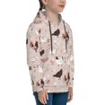 thumbnail image 3 of Fotbe Funny Chicken Pattern Youth Pullover Hooded Sweatshirt, Boys Hoodie, Kangaroo Pocket Hoodie for Kids Girls -Small, 3 of 6