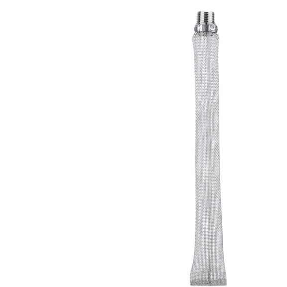 ABCISI 12 Inch Beer Filter With 1/2" NPT Fitting, 12 Inch Stainless Steel Beer Filter Tube, Reusable Beer Filter Tube for Home Brewing and Wine Making