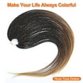 thumbnail image 7 of MORICA Ombre Crochet Hair Senegalese Twist 34 Inch 8 Packs Small Crochet Hair For Braiding, Braids Crochet Hair for Black Women, Twist Crochet Hari Hot Water Setting (34 Inch, 1B/30/27), 7 of 7