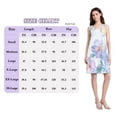 thumbnail image 4 of FORMRS Summer Dress for Women Loose U Neck Sleeveless Midi Beach Sundresses with Pockets, Pastel Flower Pattern, 4 of 8