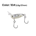 thumbnail image 5 of DestRes Pesca 37 Mm 2.8g Crankbait Hundimiento Lento Cebo Duro Artificial (10#), 5 of 5
