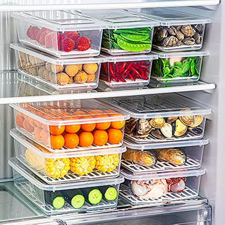 6 Pack Fruit Storage Containers for Fridge Produce Saver Containers for  Refriger