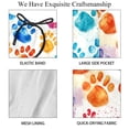 thumbnail image 4 of luoweisi Men's Beach Shorts Quick Dry Swim Trunks with Mesh Lining Dog Paw Prints XL, 4 of 5