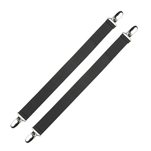 Hold'Em Biker Motorcycle Stirrup Strap Elastic Extra Strong Metal Clip Made In USA Leg Clamps Pant Clip-12"