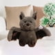 thumbnail image 4 of Peluche de murciélago, elfo oscuro, animal de peluche real para niños pequeños, Navidad marrón, 4 of 9