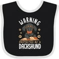 thumbnail image 3 of Inktastic Protected by a Dachshund Dog Boys or Girls Baby Bib, 3 of 4