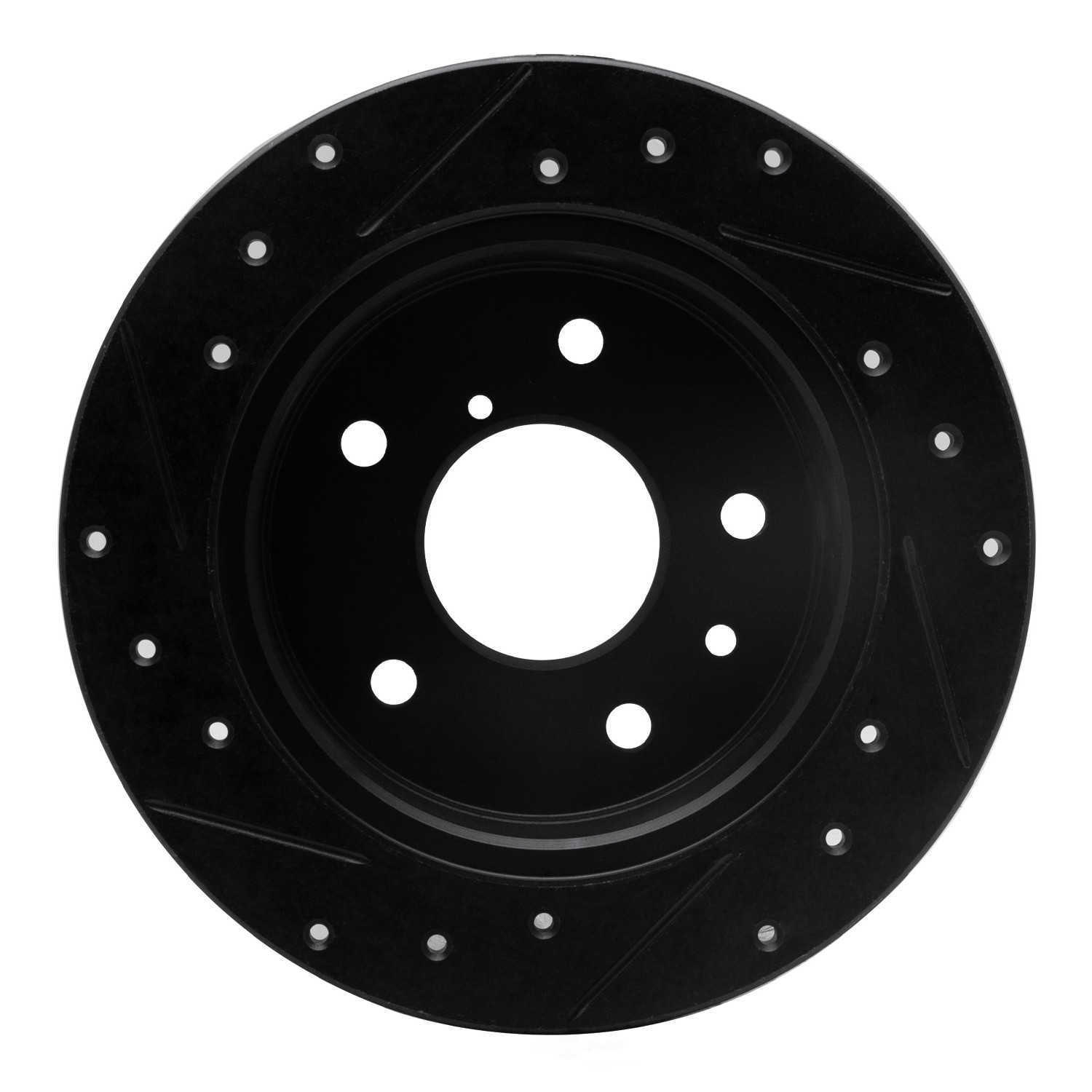 Dynamic Friction Company 633-80024R DFC Brake Rotor - Drilled And Slotted - Black