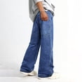 thumbnail image 4 of GINGTTO Men's Loose Fit Stretch Denim Jeans Lightweight Breathable All-Day Comfort Casual Trousers, 4 of 11