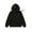 Black, variant on TiaoBug Kids Boy Girls Plain Drawstring Hooded Sweatshirt Long Sleeve Pullover Hoodies Sweater Top with Pocket Black 9-10