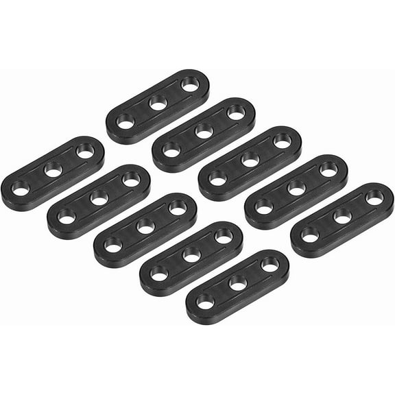 Tent Rope Buckles, 5.4mm Plastic Guyline Adjuster Cord Tensioners for Outdoor Camping Canopy Tarp, Black Pack of 20