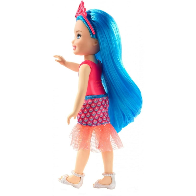 Barbie Dreamtopia Chelsea Sprite Doll, 7-Inch, Blue Hair